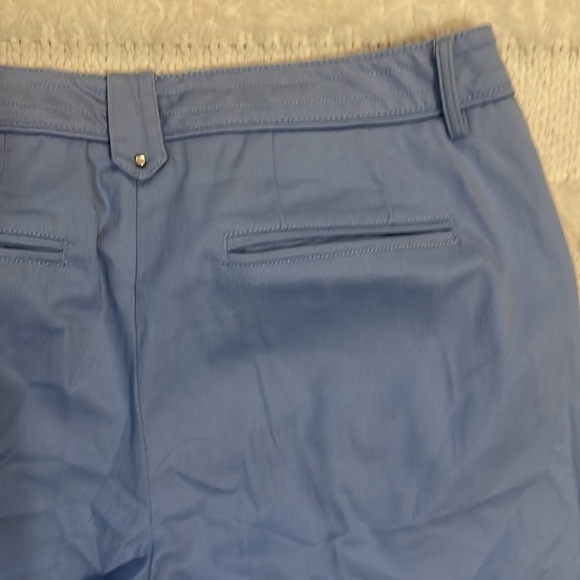 Larry Levine crop pants blue capri cotton size 10 - Picture 11 of 11